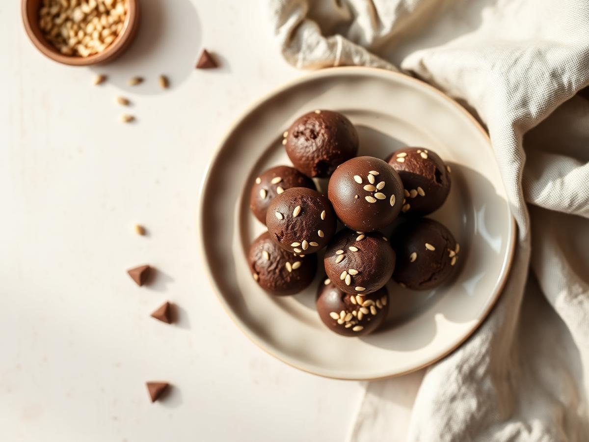 Dark Chocolate Tahini Bites
