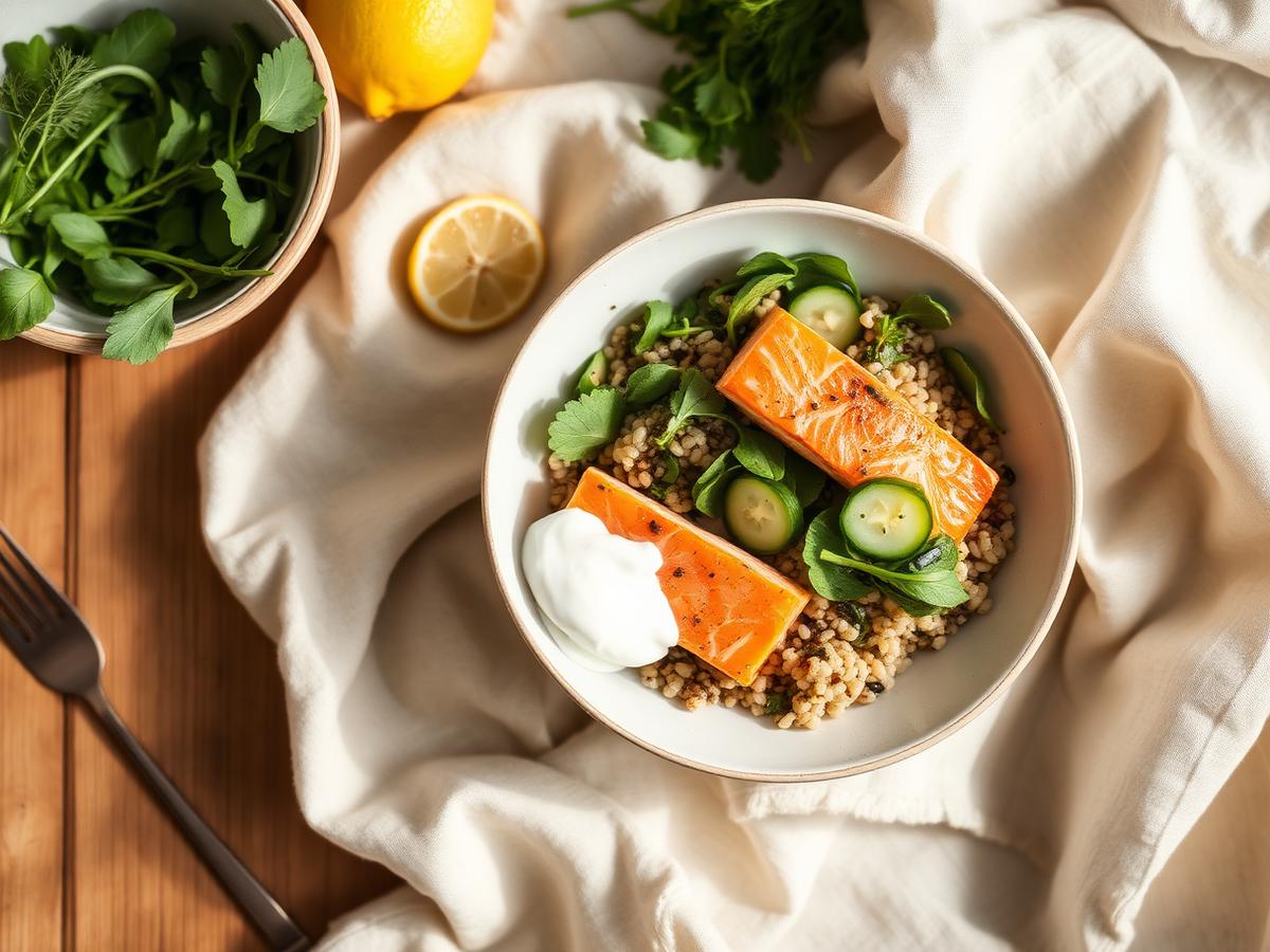 Herby Salmon Grain Bowl