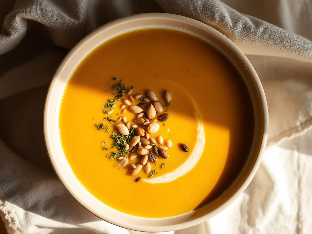Roasted Cauliflower Turmeric Soup