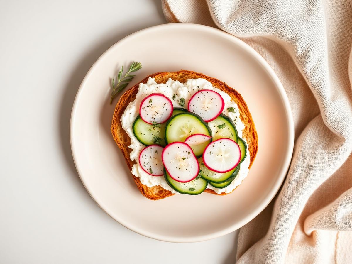Savory Cottage Cheese Toast